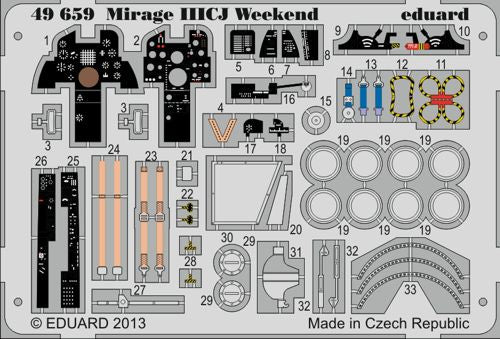 Eduard 49659 1:48 Dassault Mirage IIICJ Weekend