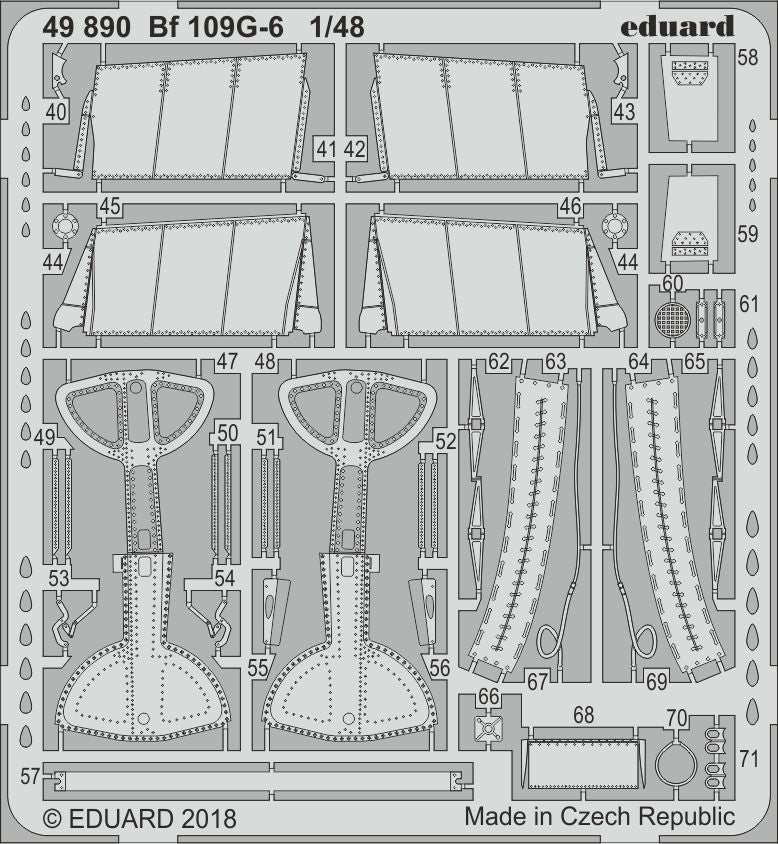 Eduard 49890 1:48 Messerschmitt Bf-109G-6