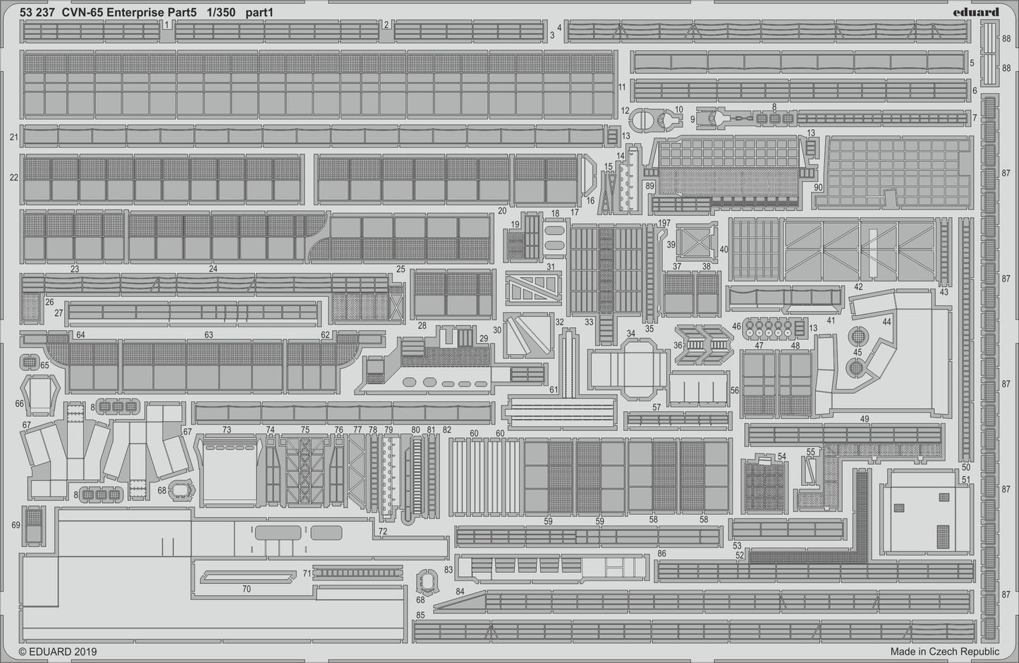 Eduard 53237 1:350 CVN-65 Enterprise pt.5