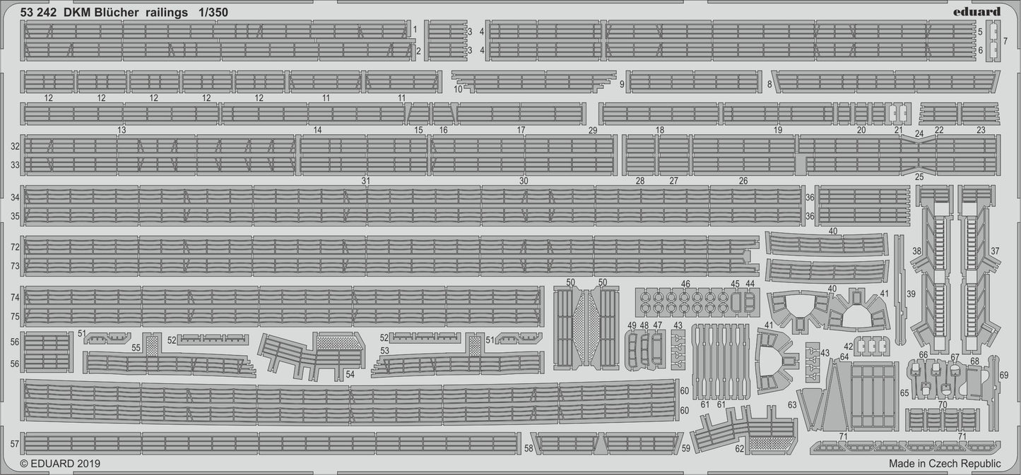 Eduard 53242 1:350 DKM Blucher railings