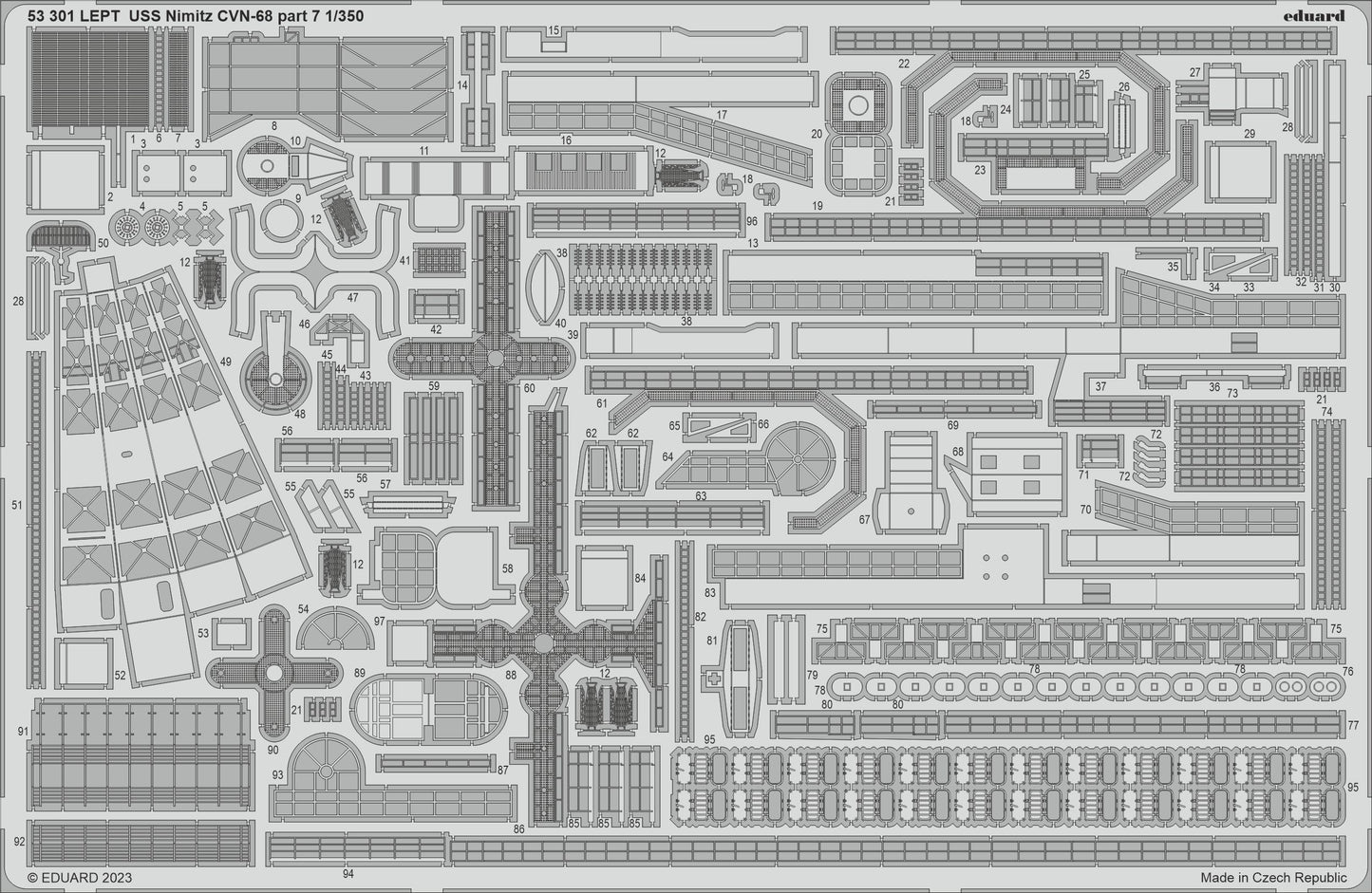 Eduard 53301 1:350 USS Nimitz CVN-68 part 7