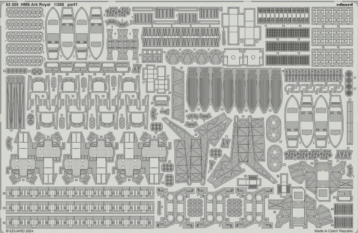 Eduard 53305 1:350 HMS Ark Royal 1939 part 1