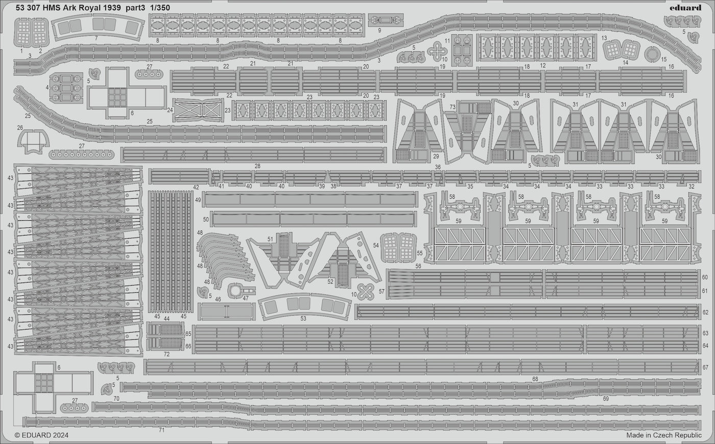 Eduard 53307 1:350 HMS Ark Royal 1939 part 3