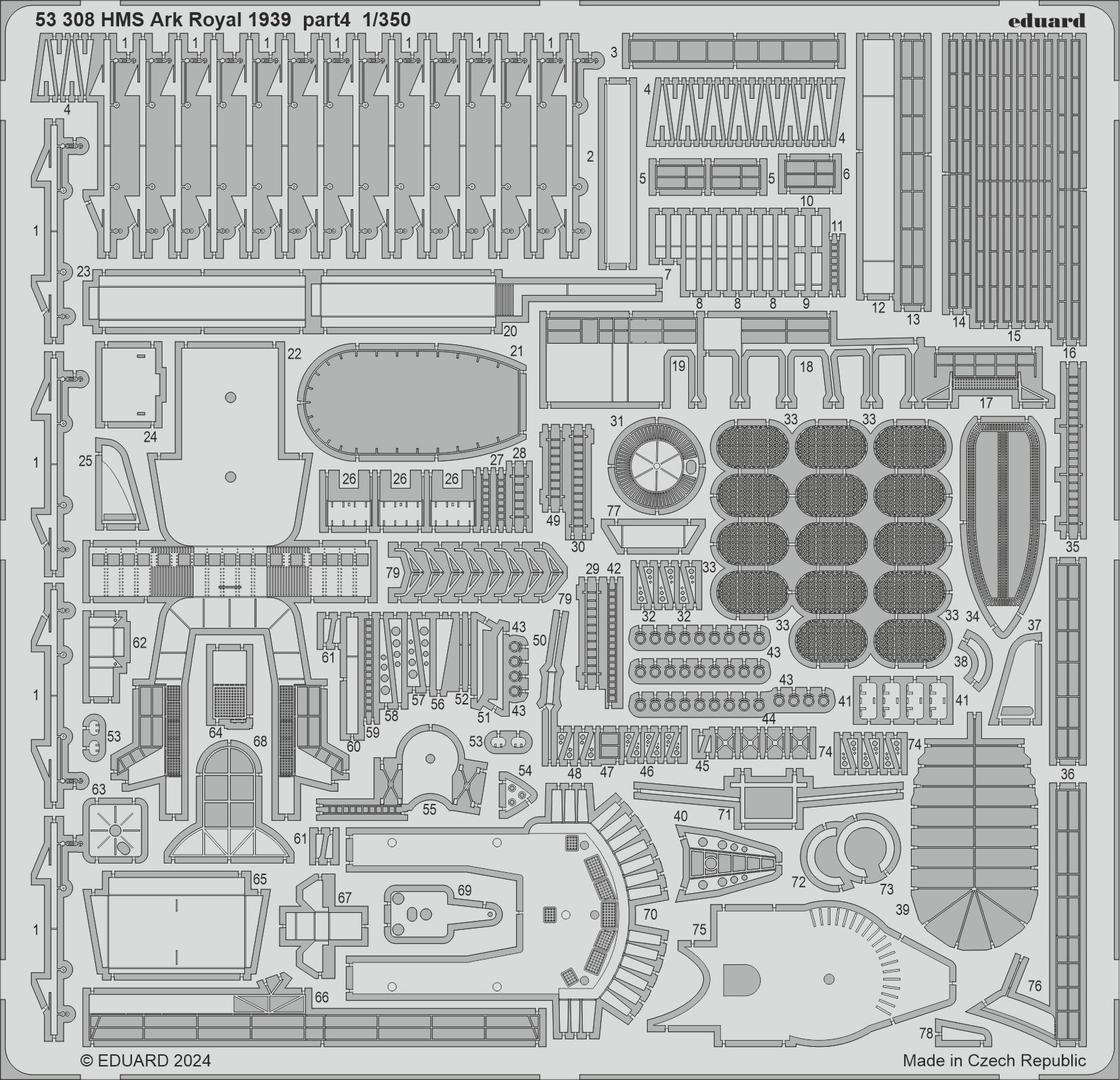 Eduard 53308 1:350 HMS Ark Royal 1939 part 4