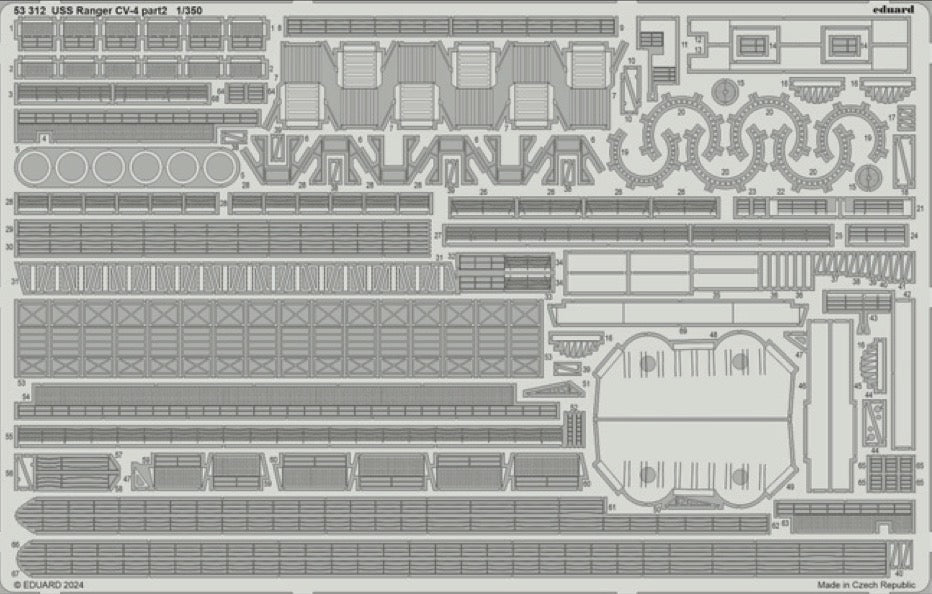 Eduard 53312 1:350 USS Ranger CV-4 part 2