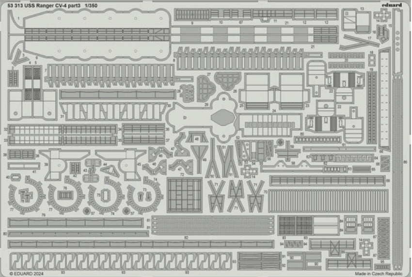 Eduard 53313 1:350 USS Ranger CV-4 part 3