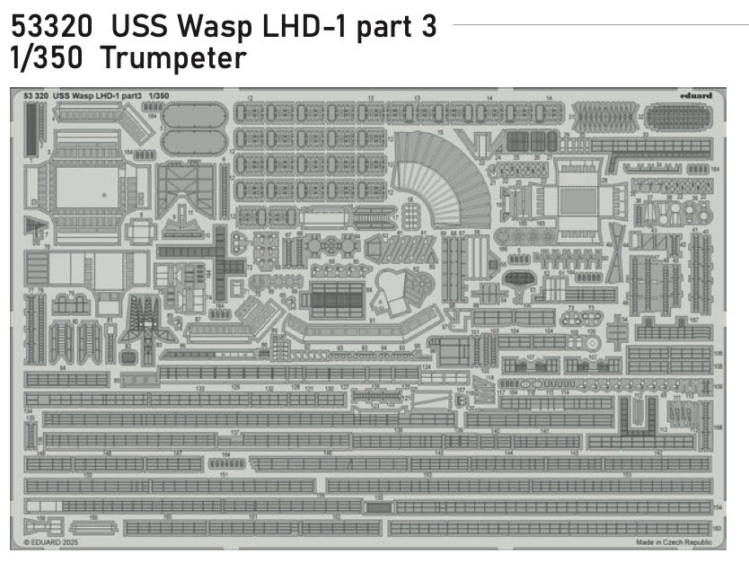 Eduard 53320 1:350 USS Wasp LHD-1 part 3
