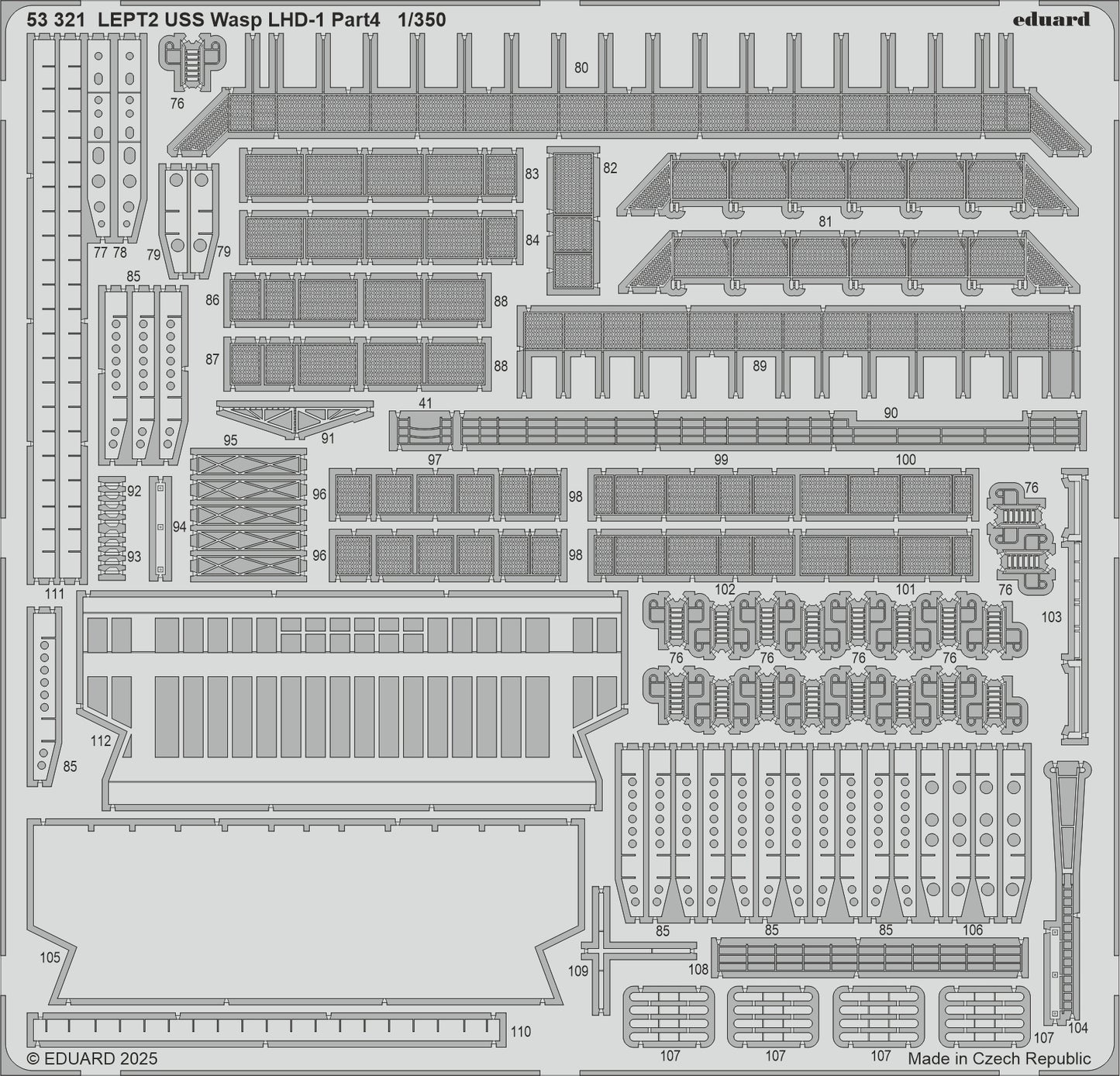Eduard 53321 1:350 USS Wasp LHD-1 part 4