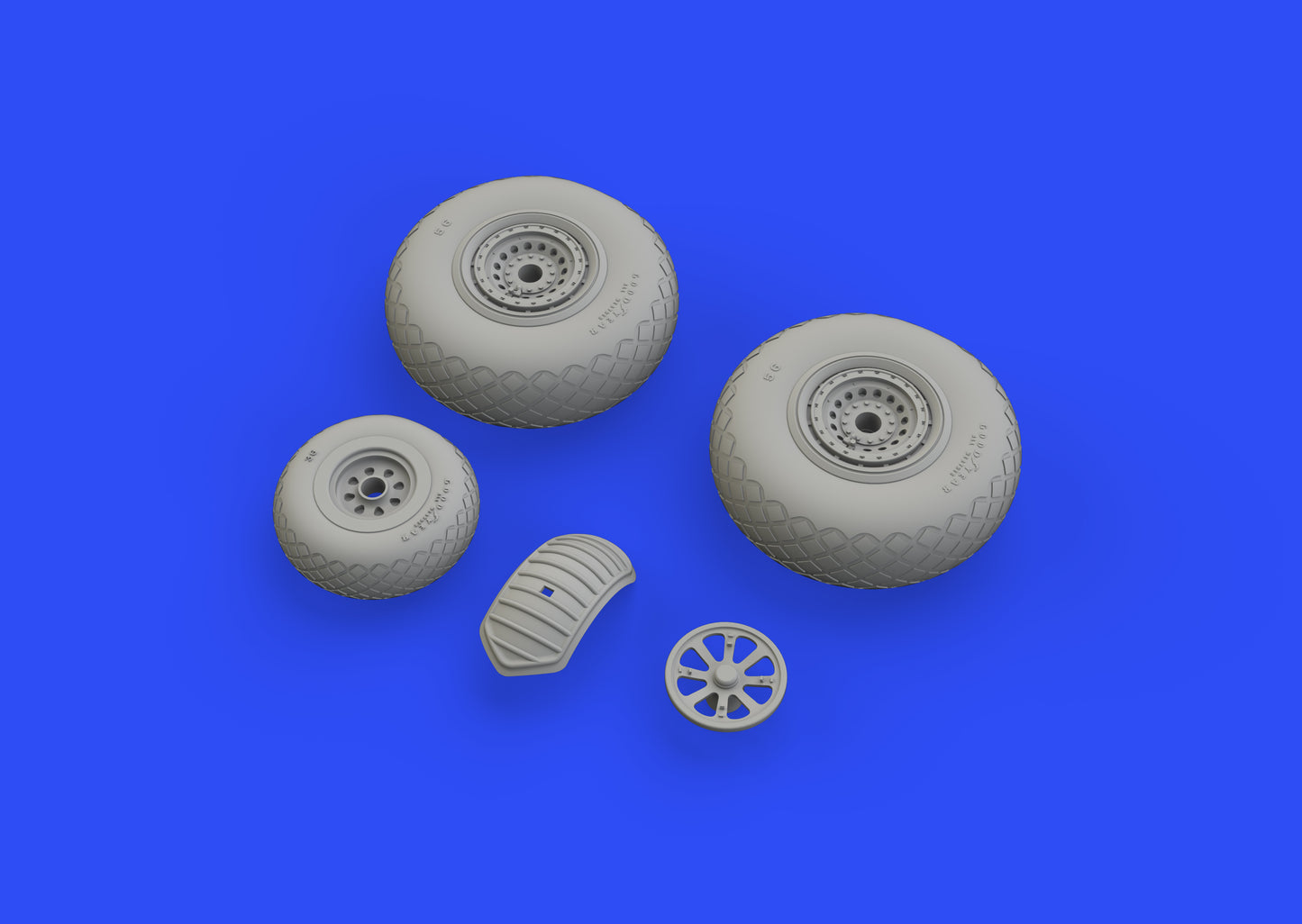 Eduard Brassin 632145 1:32 Consolidated B-24D/B-24J Liberator wheels with weighted tyre effect