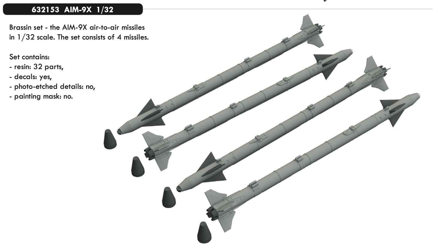 Eduard Brassin 632153 1:32 AIM-9X