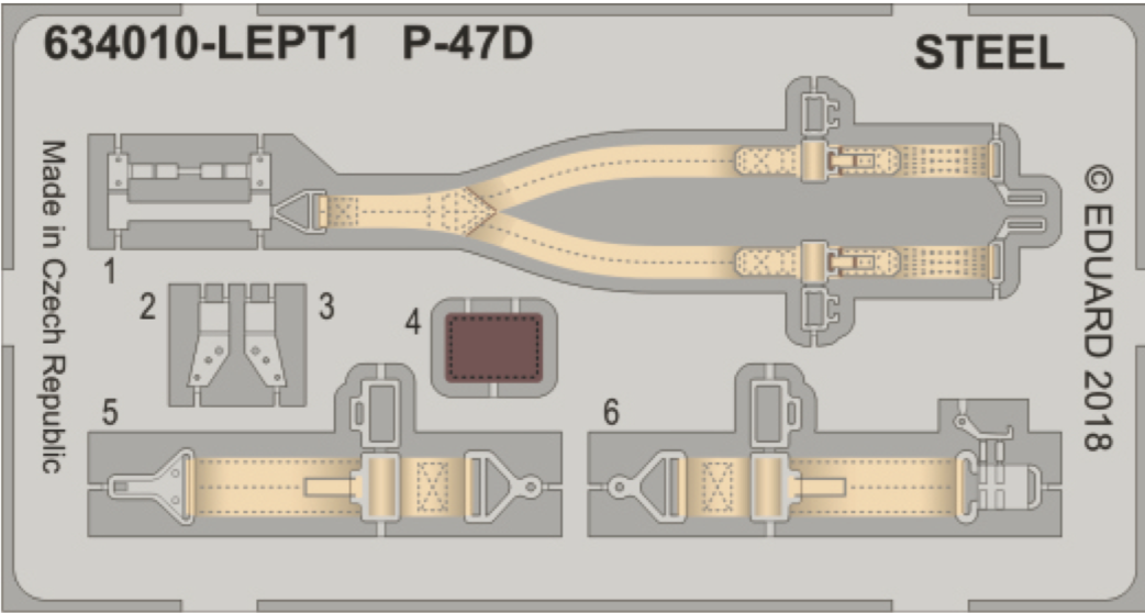 Eduard Brassin 634010 1:32 Republic P-47D Thunderbolt LooK set