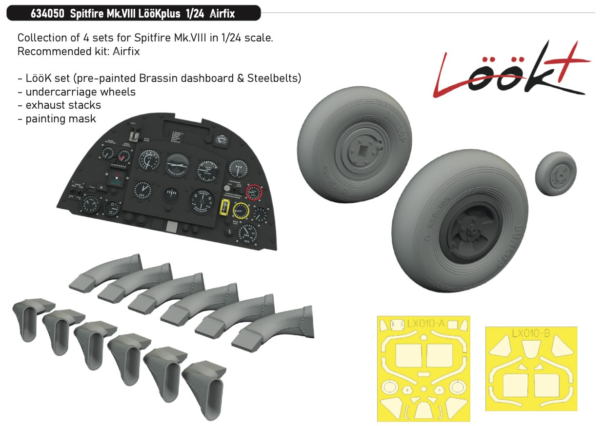 Eduard Brassin 634050 1:24 Supermarine Spitfire Mk.VIII LööKplus