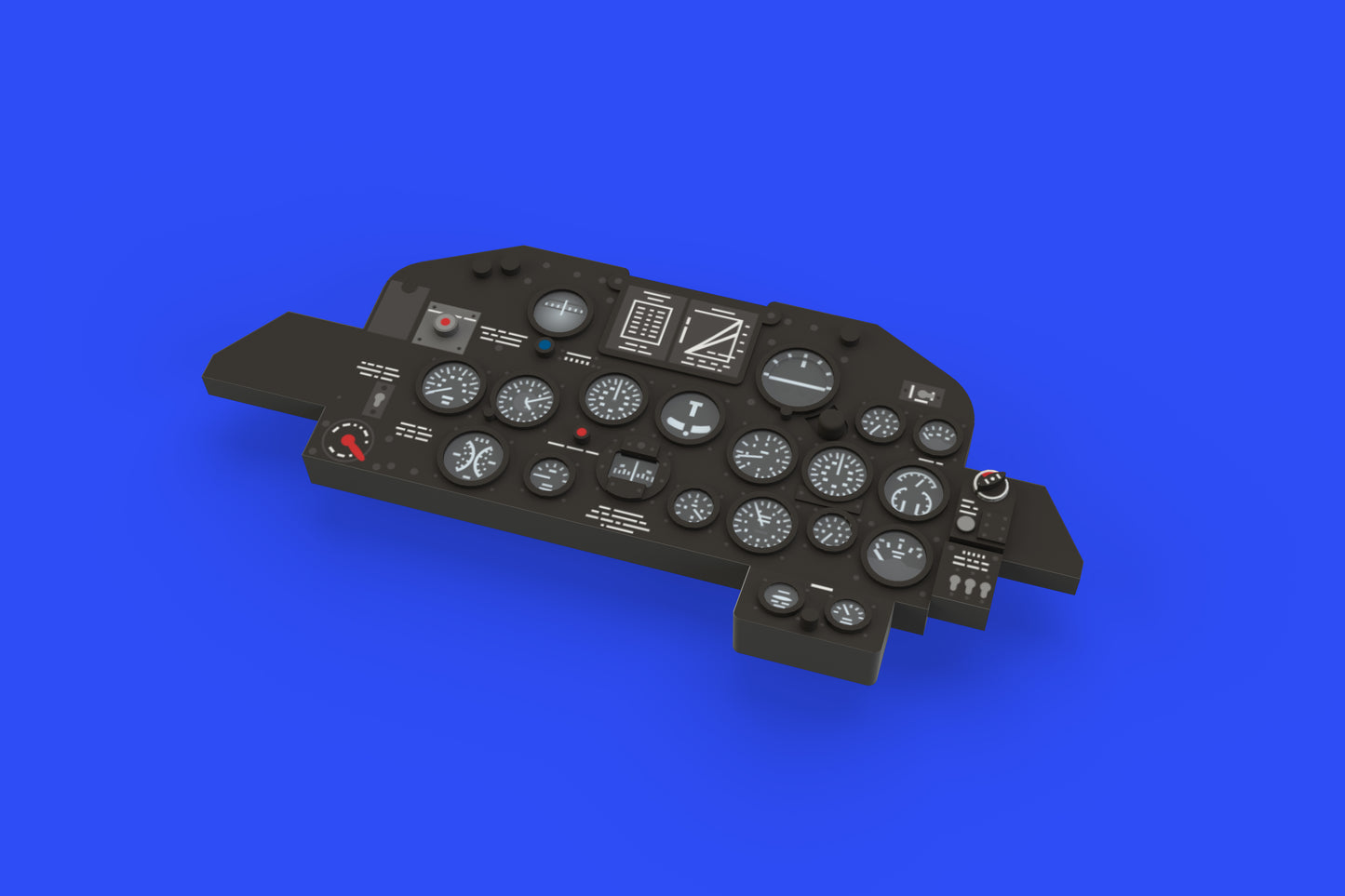 Eduard Brassin 644023 1:48 Republic P-47D Thunderbolt Bubbletop LooK set of Brassin pre-painted instrument panel
