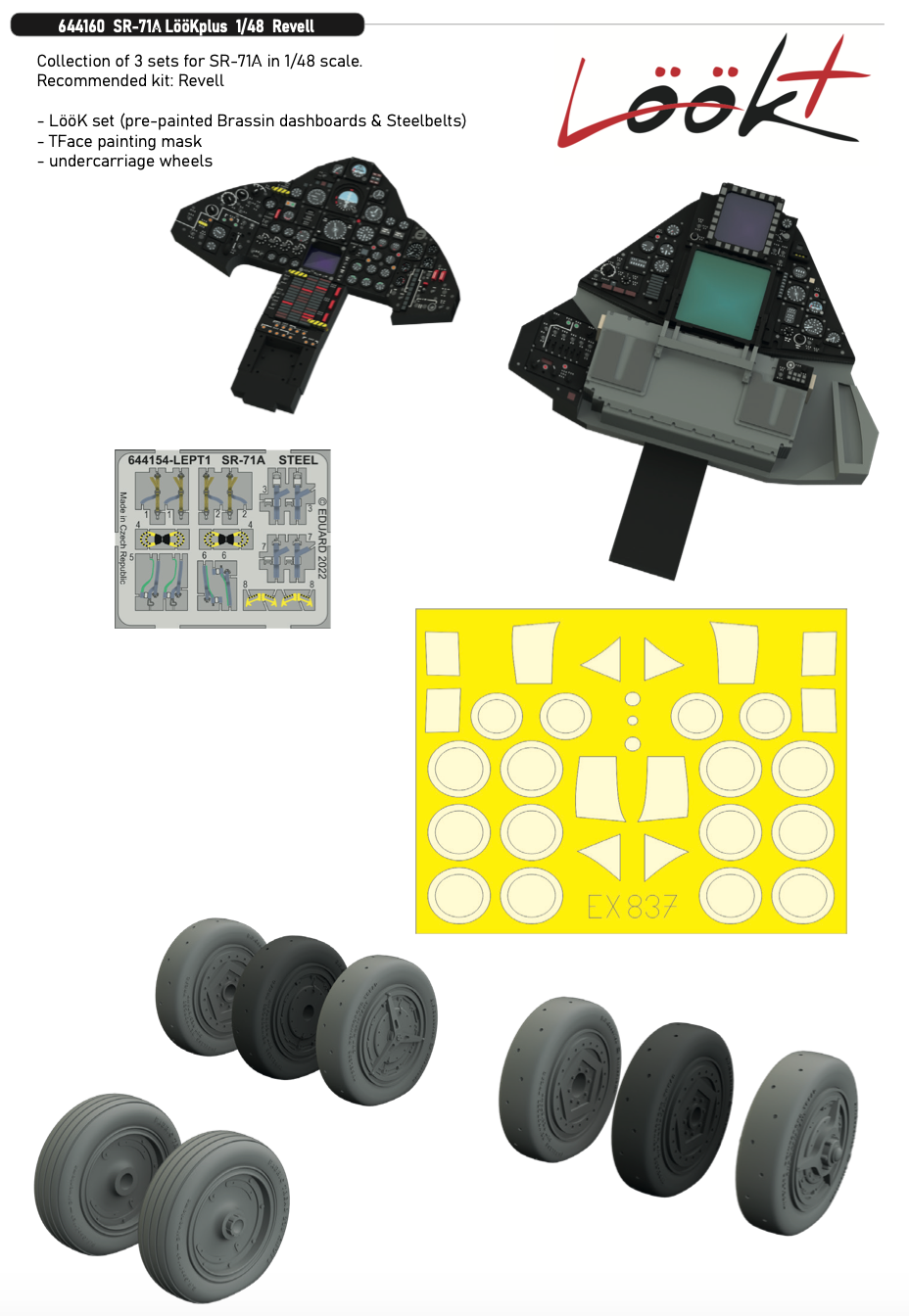 Eduard Brassin 644160 1:48 Lockheed SR-71 Blackbird LooKplus