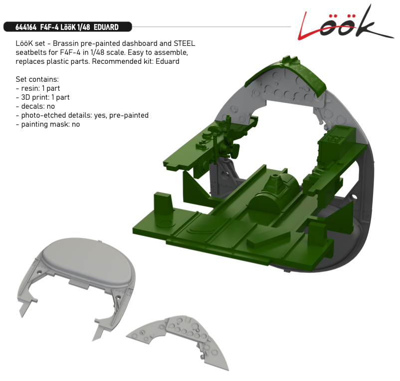 Eduard Brassin 644164 1:48 Grumman F4F-4 LooK