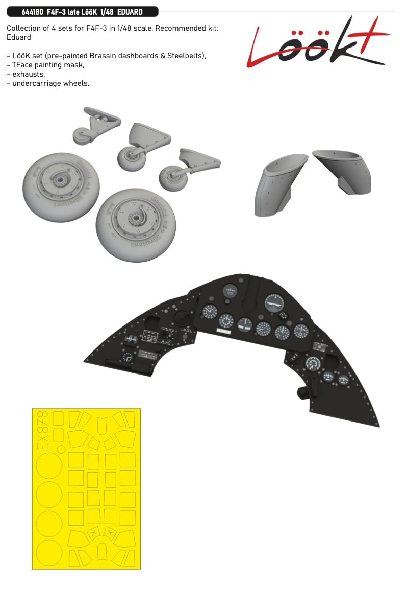 Eduard Brassin 644180 1:48 Grumman F4F-3 Wildcat late LooKplus