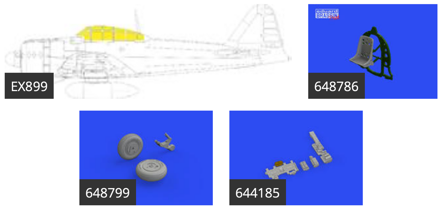 Eduard Brassin 644189 1:48 Mitsubishi A6M3 Zero LooKplus