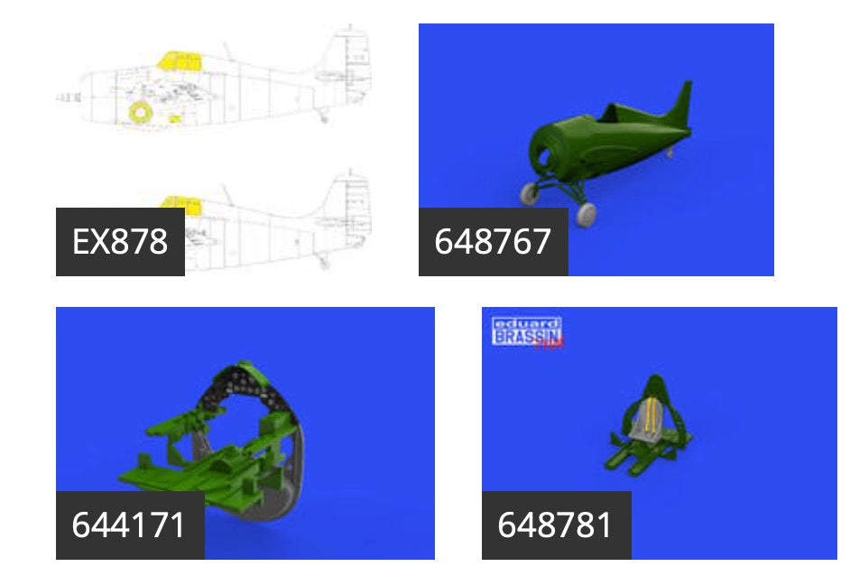 Eduard Brassin 644191 1:48 Grumman F4F-3 Wildcat early LooKplus