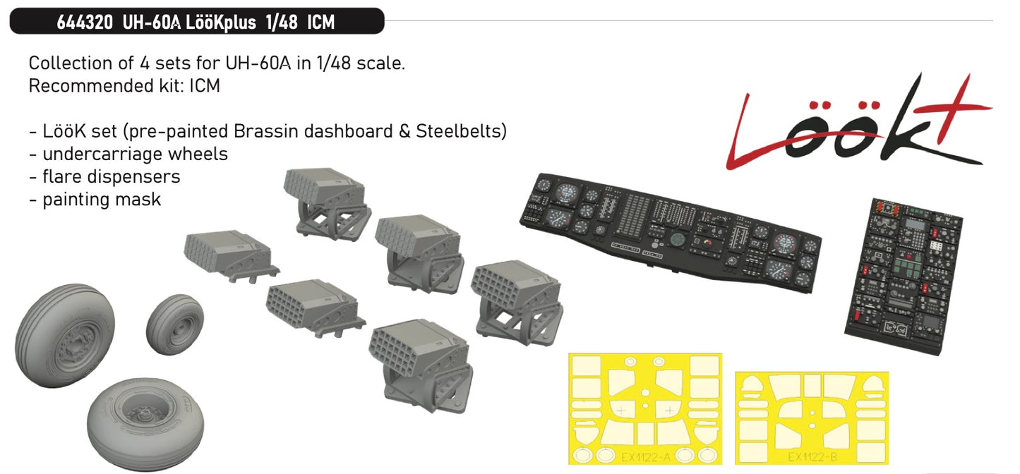 Eduard Brassin 644320 1:48 Sikorsky UH-60A LööKplus