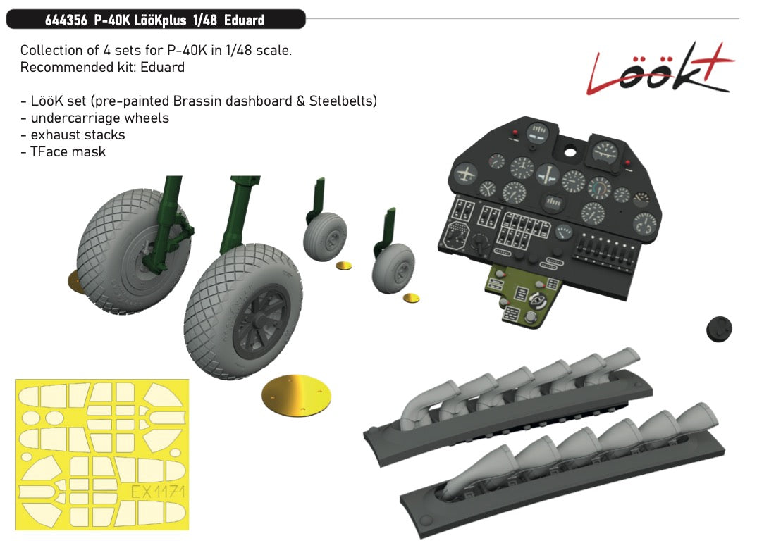 Eduard Brassin 644356 1:48 Curtiss P-40K LööKplus
