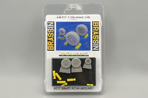 Eduard Brassin 648017 1:48 Lockheed-Martin F-22A Raptor wheels with weighted tyre effect