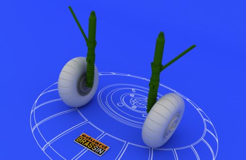 Eduard Brassin 648052 1:48 Messerschmitt Bf-110C/Bf-110D main undercarriage wheels with weighted tyre effects)