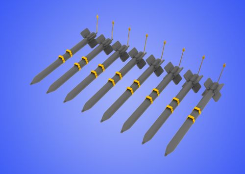 Eduard Brassin 648061 1:48 HVAR rockets