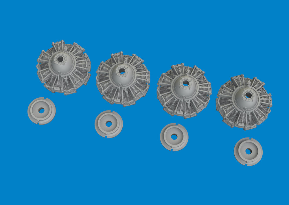 Eduard Brassin 6481111 1:48 Consolidated B-24D Liberator Engines 3D-Printed