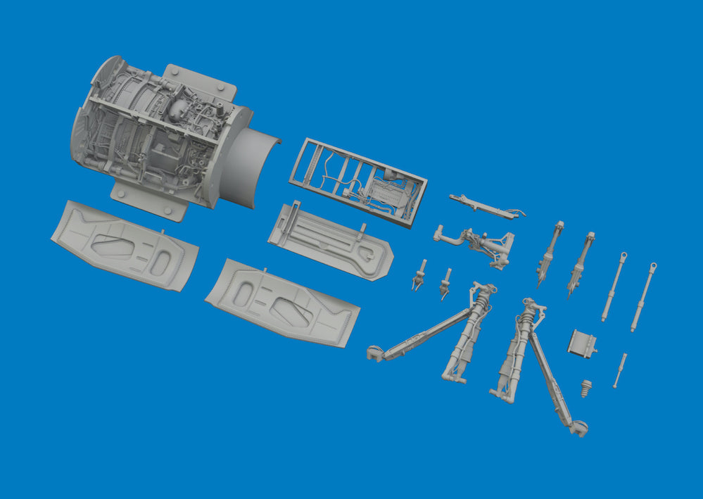 Eduard Brassin 6481188 1:48 Lockheed-Martin F-16C Wheel Bays & Legs Heavyweight PRINT