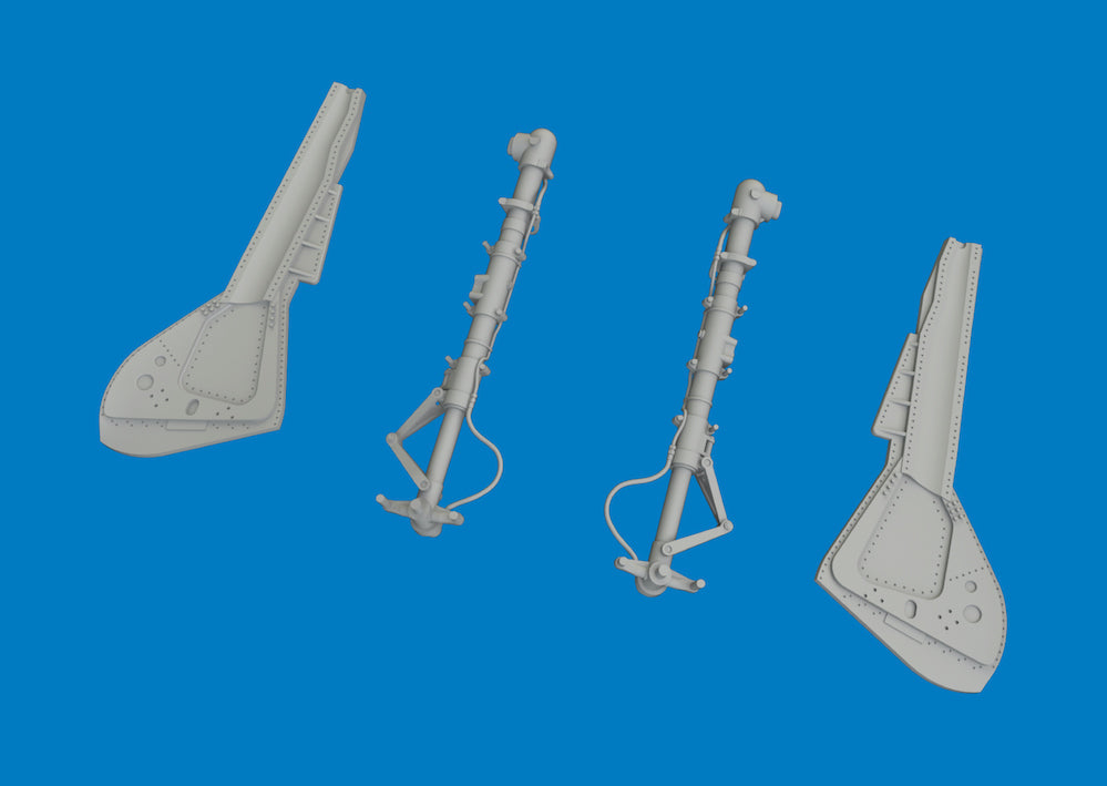 Eduard Brassin 6481203 1:48 Focke-Wulf Fw-190D-9 Undercarriage Legs PRINT