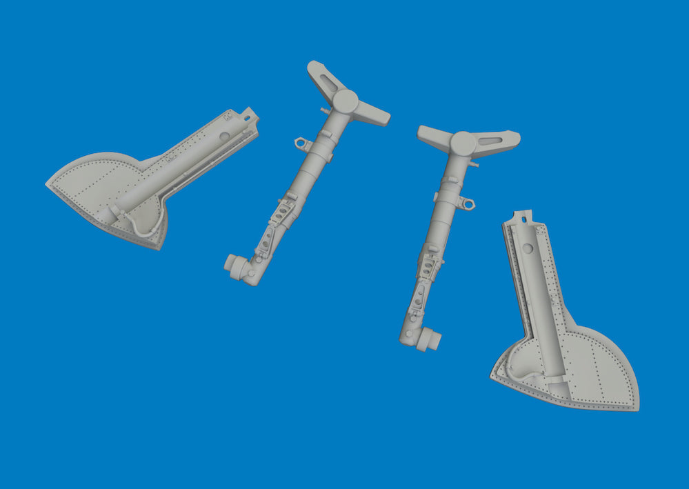 Eduard Brassin 6481207 1:48 Supermarine Spitfire Mk.IXe Undercarriage Legs PRINT