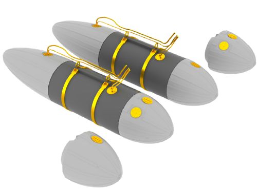 Eduard Brassin 648233 1:48 U.S. 108 gal paper tanks