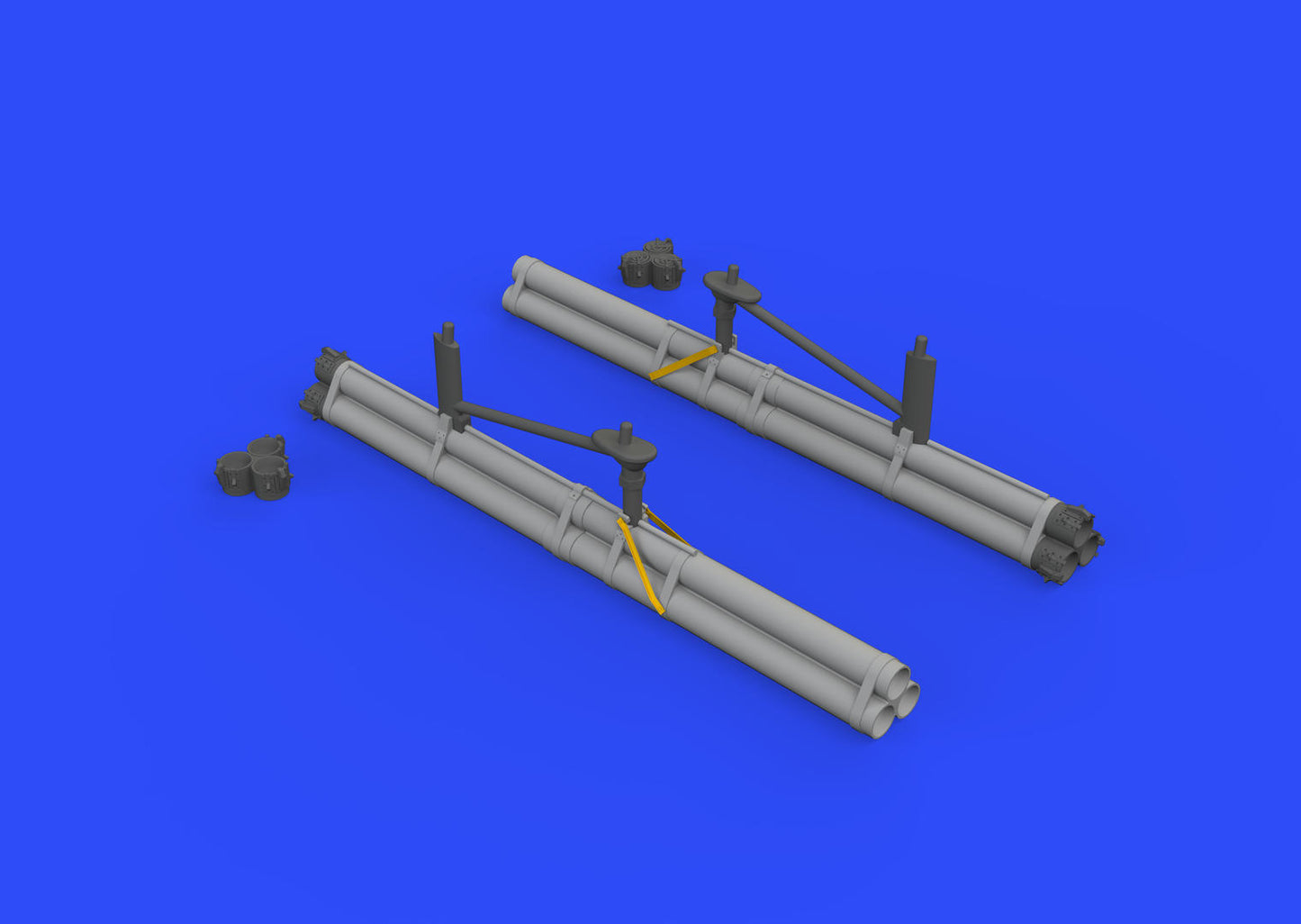 Eduard Brassin 648337 1:48 North-American P-51D Mustang bazooka rocket launchers