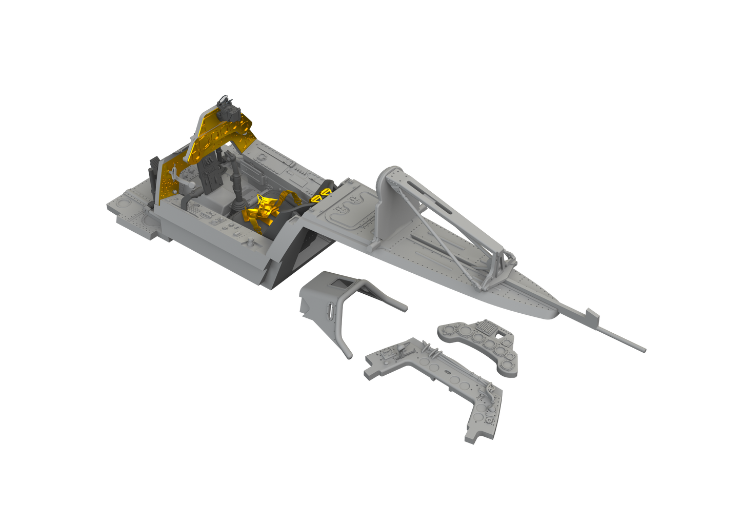 Eduard Brassin 648785 1:48 Focke-Wulf Fw-190A-8 cockpit 3D-printed