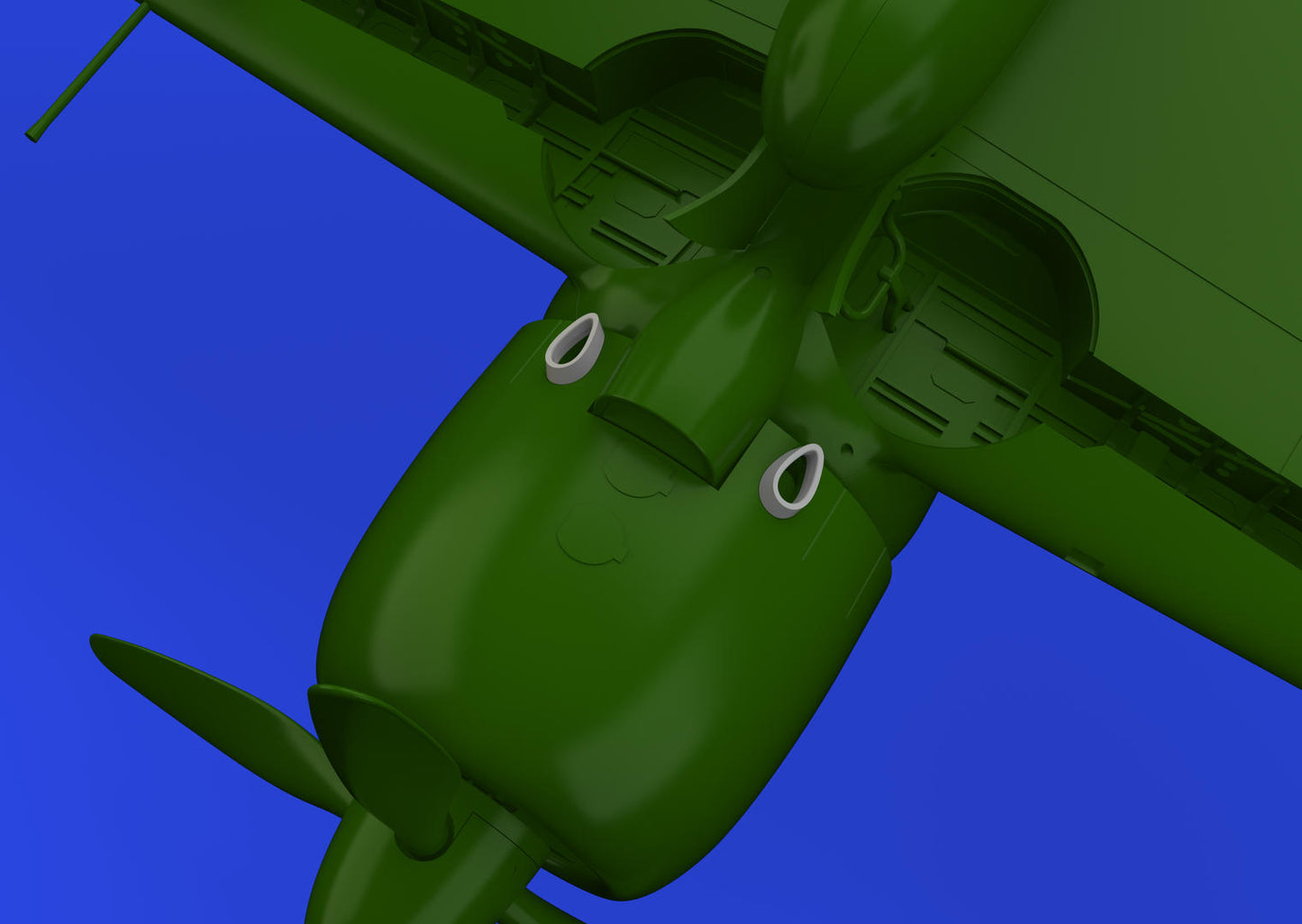 Eduard Brassin 648801 1:48 Mitsubishi A6M3 Zero exhausts 3D-printed