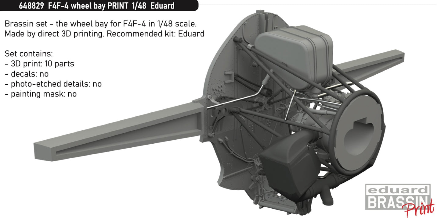 Eduard Brassin 648829 1:48 Grumman F4F-4 Wildcat wheel bay