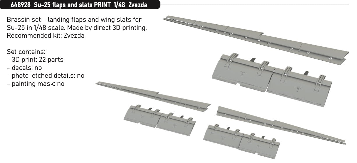 Eduard Brassin 648928 1:48 Sukhoi Su-25 flaps and slats