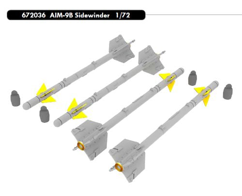 Eduard Brassin 672036 1:72 AIM-9B Sidewinder