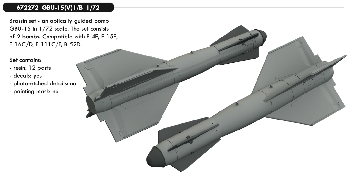 Eduard Brassin 672272 1:72 GBU-15(V)1/B