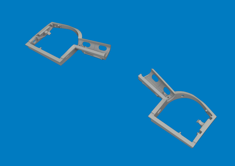 Eduard Brassin 672460 1:72 Messerschmitt Bf-109K-4 Wheel Bays PRINT
