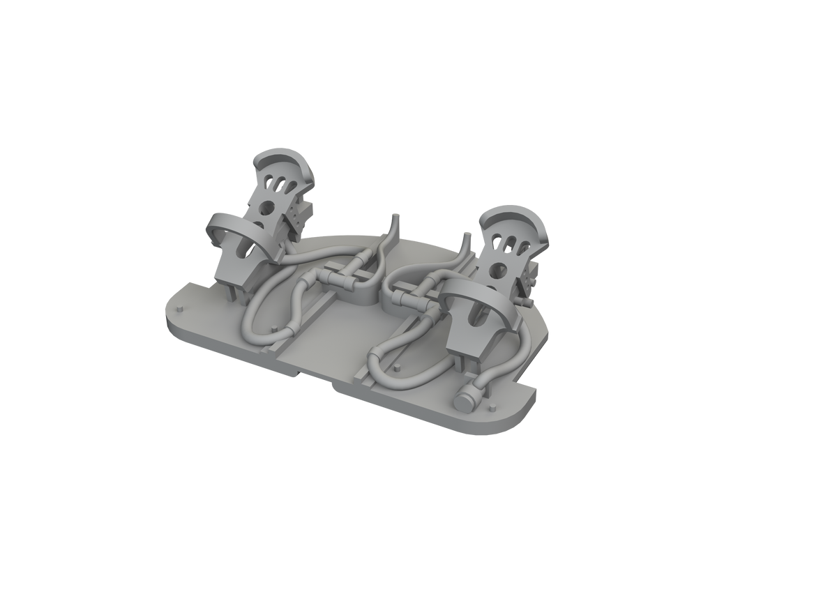Eduard Brassin 672463 1:72 Messerschmit Me-262A-1 Rudder Pedals PRINT