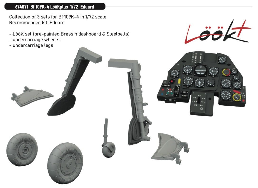 Eduard Brassin 674071 1:72 Messerschmitt Bf-109K-4 LööKplus