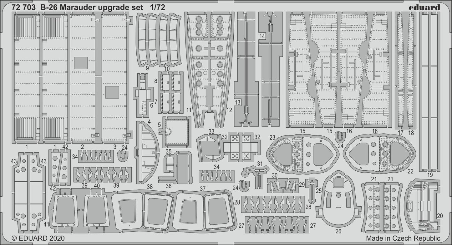 Eduard 72703 1:72 Martin B-26 Marauder upgrade set