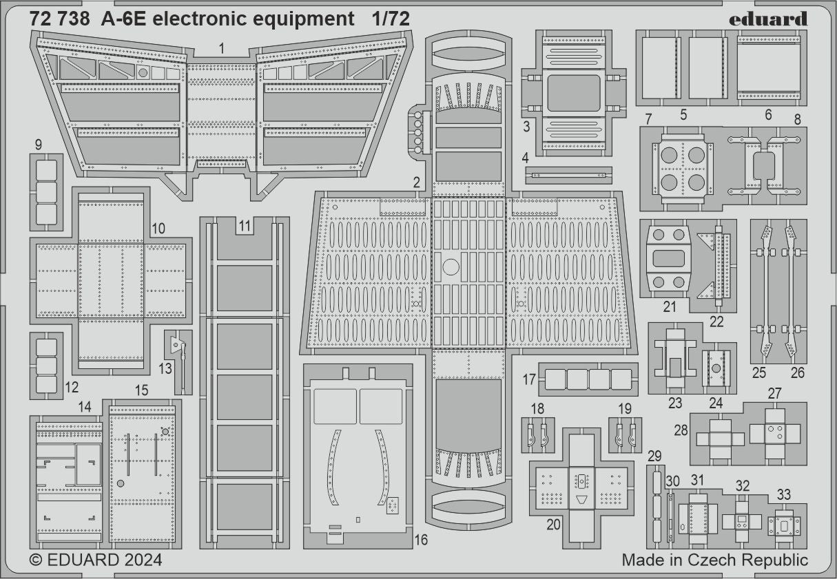 Eduard 72738 1:72 Grumman A-6E Intruder electronic equipment