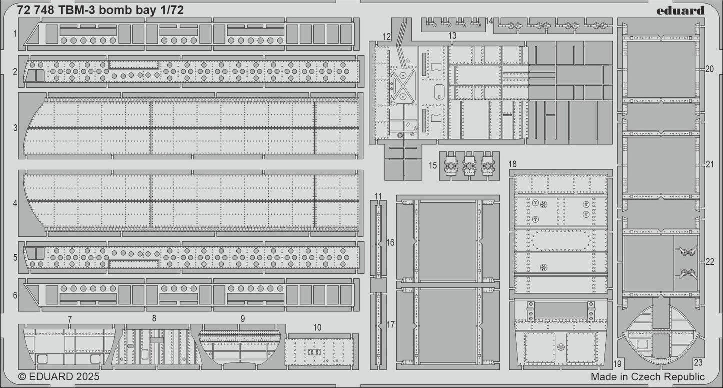 Eduard ED72748 1:72 Grumman TBM-3 Avenger bomb bay