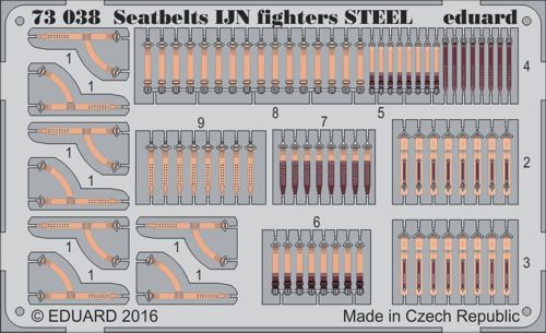 Eduard 73038 1:72 seatbelts IJN fighters STEEL