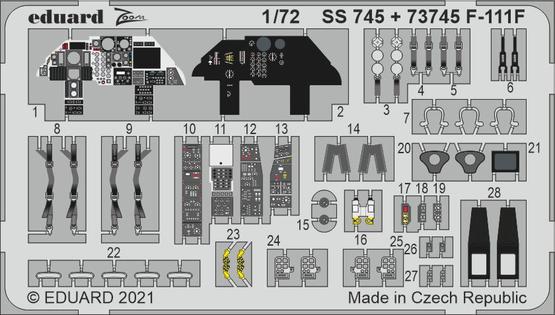 Eduard 73745 1:72 General-Dynamics F-111F