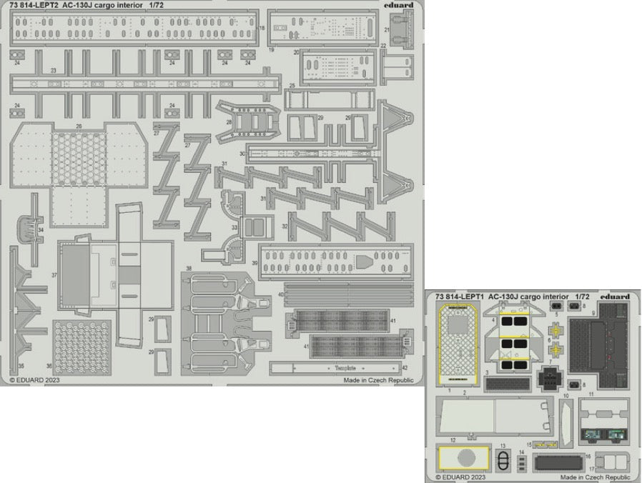 Eduard 73814 1:72 Lockheed AC-130J Hercules cargo interior