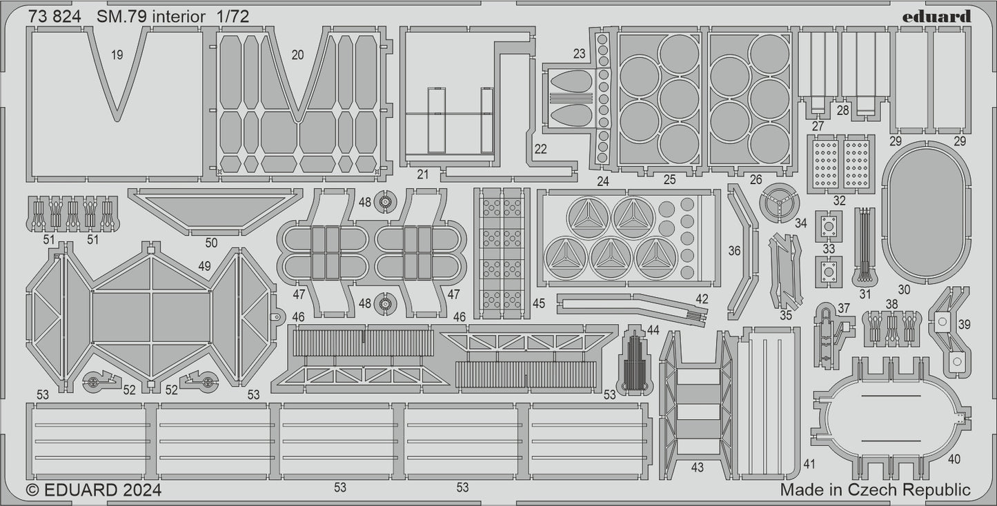 Eduard 73824 1:72 Savoia-Marchetti SM.79 interior