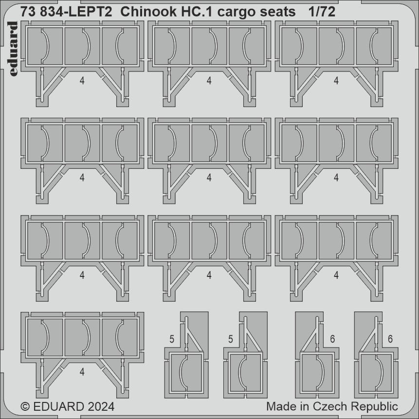 Eduard 73834 1:72 Boeing Chinook HC.1 cargo seats
